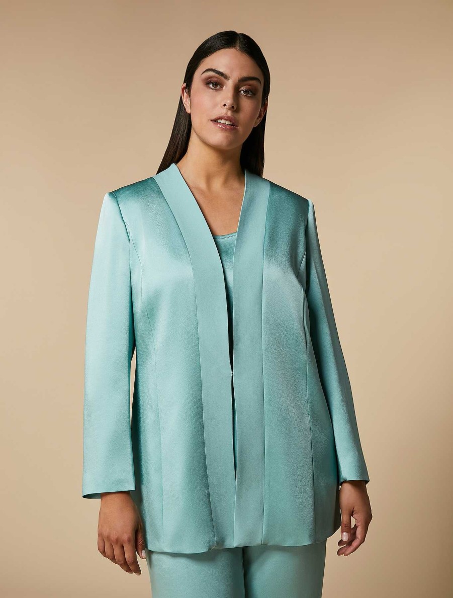 Formalwear | Marina Rinaldi Shiny Crepe Jacket