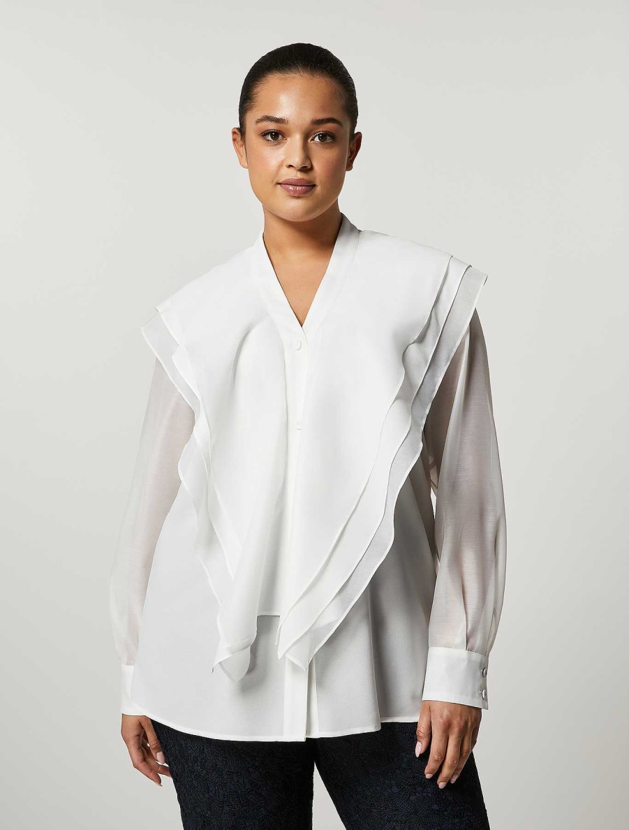 Blouses & Shirts | Marina Rinaldi Fluid Fabric Blouse