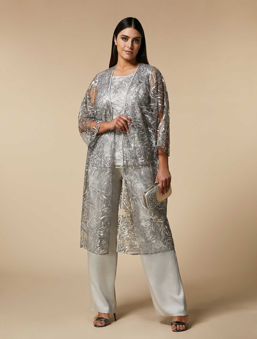 Blouses & Shirts | Marina Rinaldi Lace Open-Front Tunic