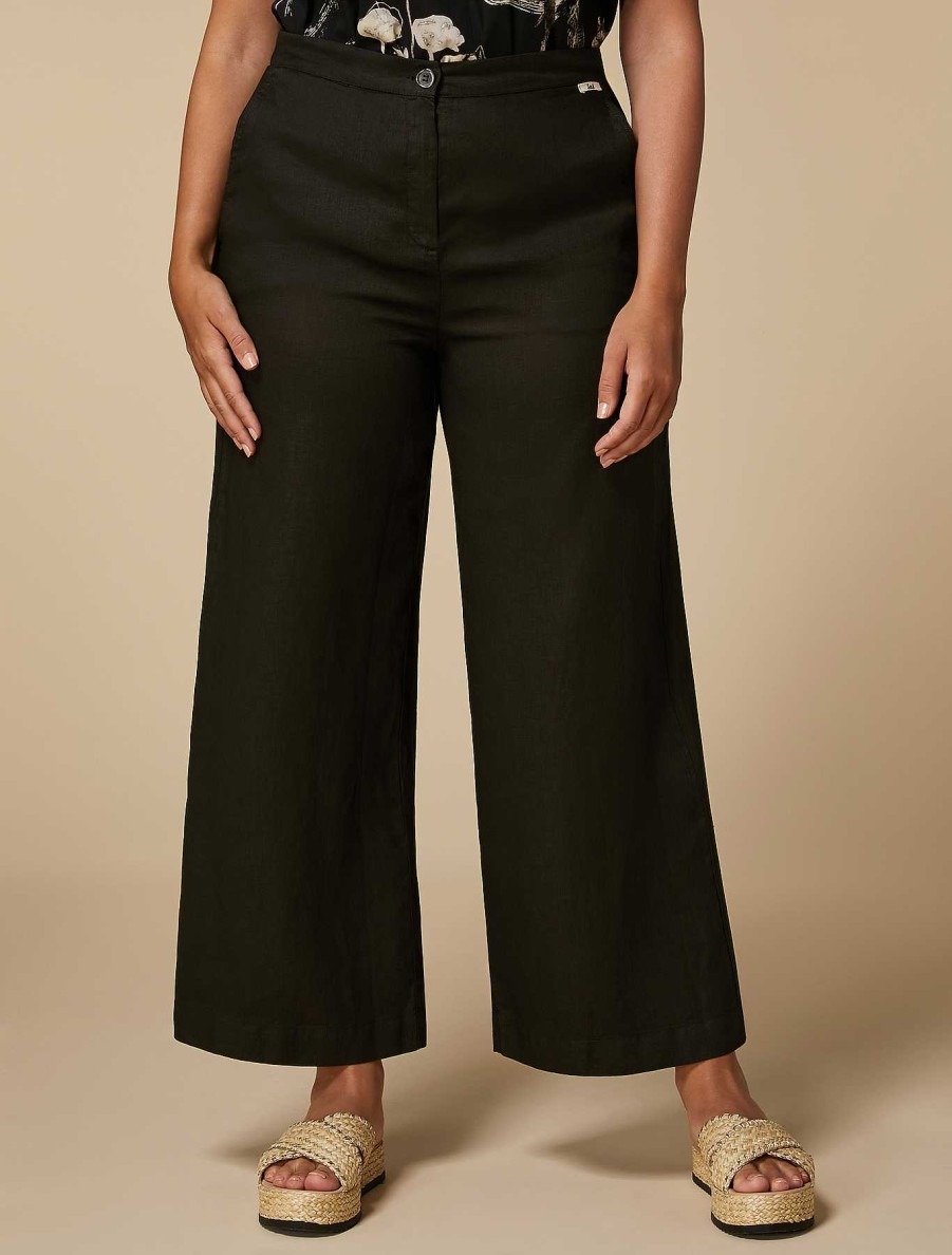 Trousers | Marina Rinaldi Linen Trousers