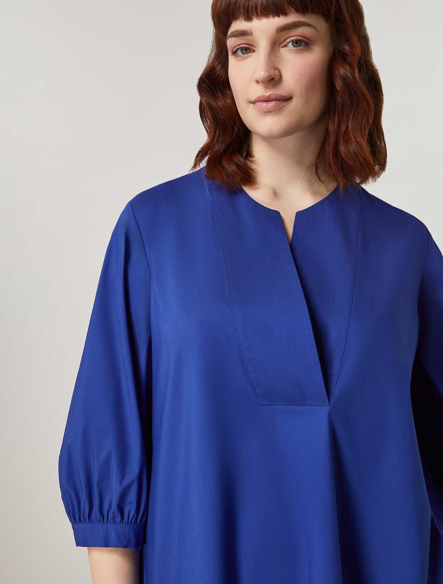 Blouses & Shirts | Marina Rinaldi Cotton Poplin Blouse