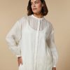 Blouses & Shirts | Marina Rinaldi Ramie Canvas Shirt