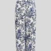 Trousers | Marina Rinaldi Viscose And Linen Trousers