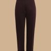 Trousers | Marina Rinaldi Cotton Satin Trousers