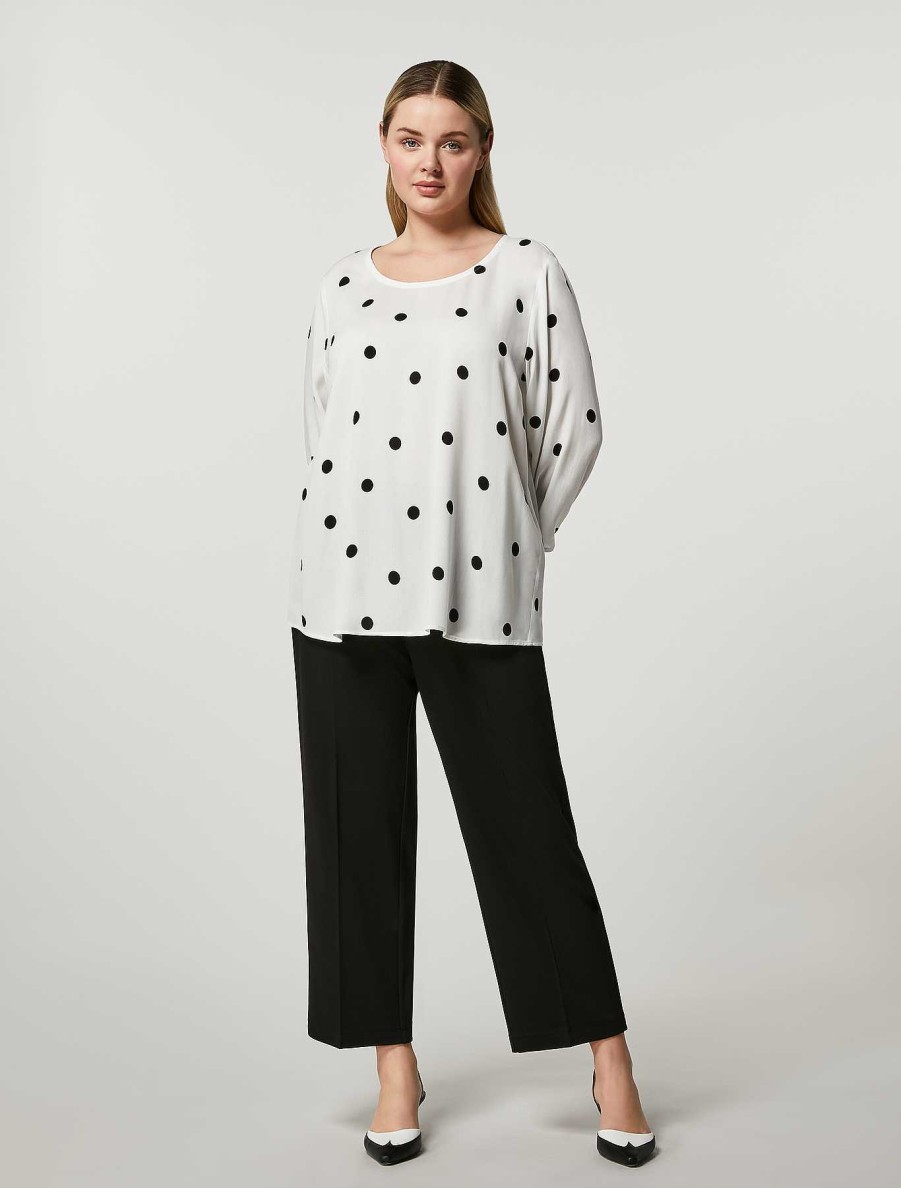 Trousers | Marina Rinaldi Cropped Jersey Trousers