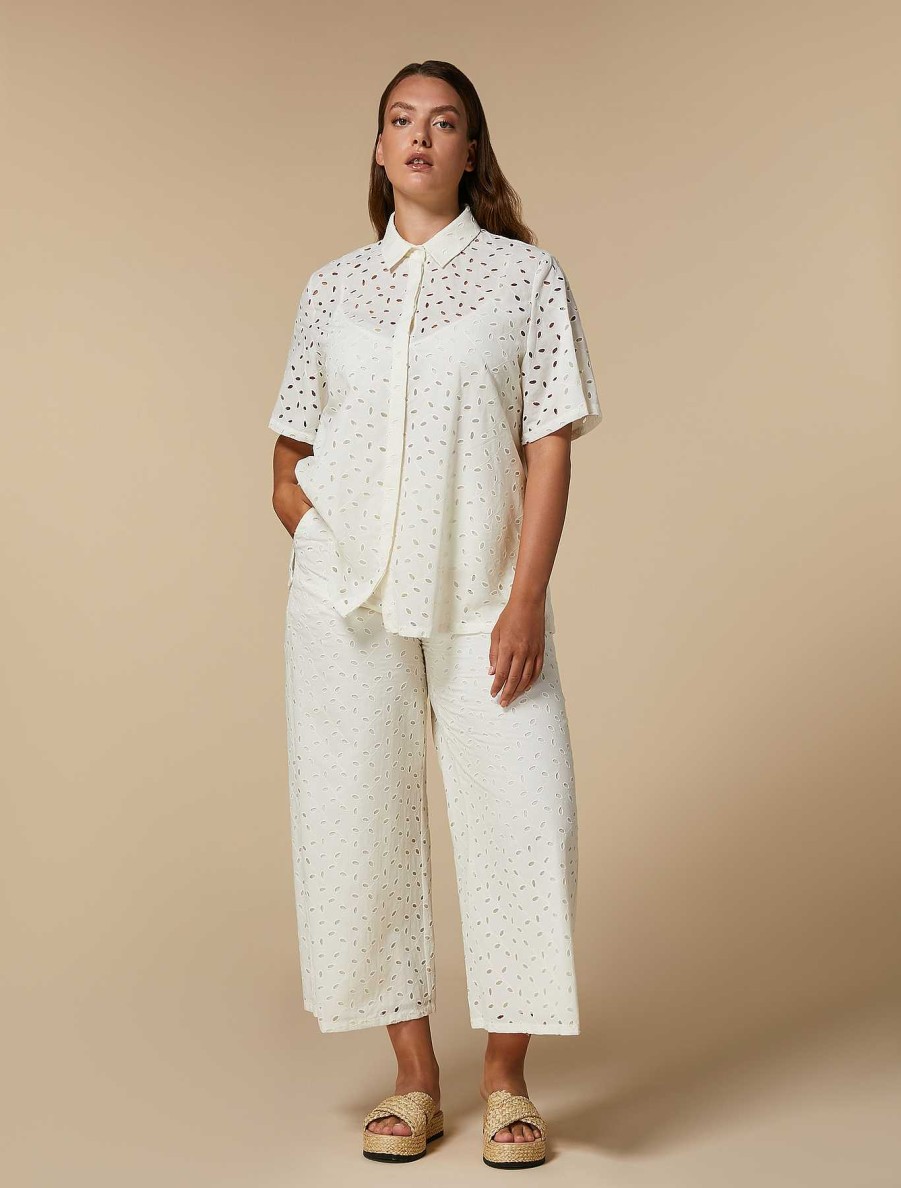 Trousers | Marina Rinaldi Cotton Trousers