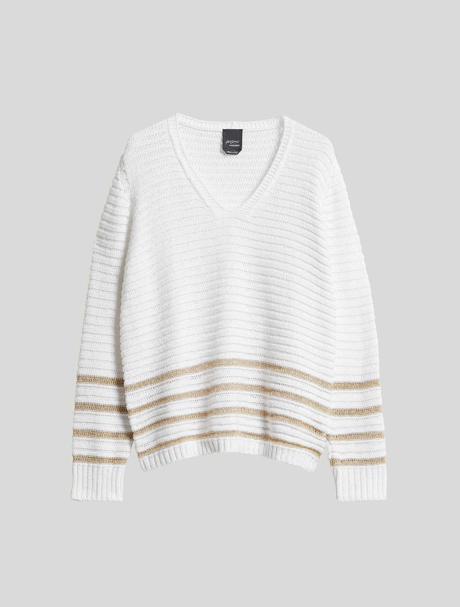 Knitwear | Marina Rinaldi Plain Fabric Sweater