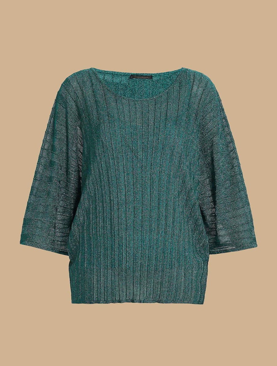 Knitwear | Marina Rinaldi Lurex Yarn Sweater