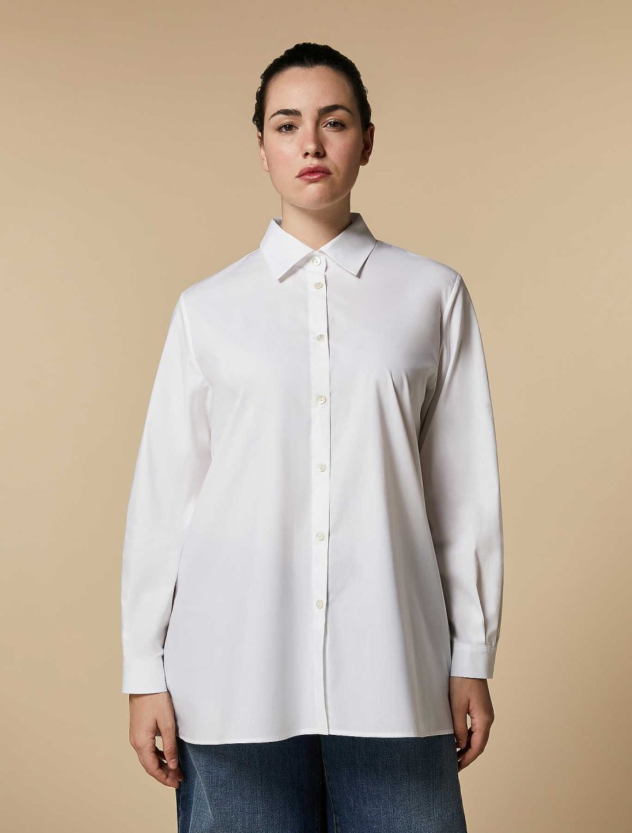 Blouses & Shirts | Marina Rinaldi Oversized Poplin Shirt