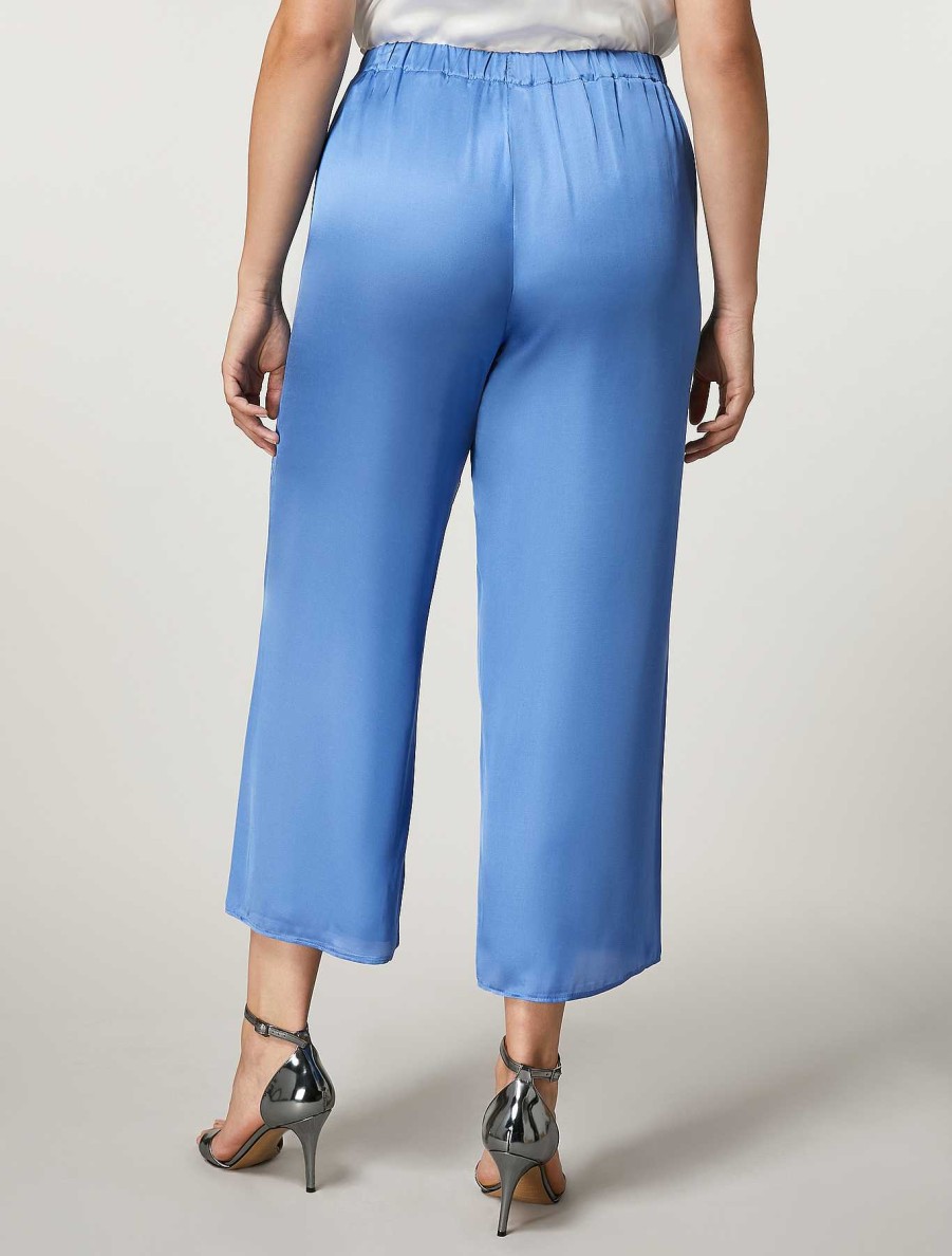 Trousers | Marina Rinaldi Viscose Satin Trousers