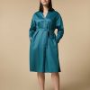 Dresses | Marina Rinaldi Cotton Satin Shirt Dress