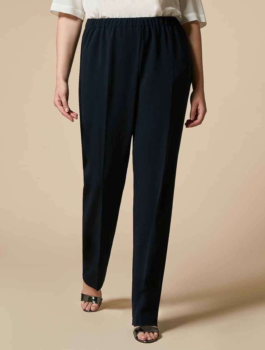 Trousers | Marina Rinaldi Triacetate Cady Classic Trousers