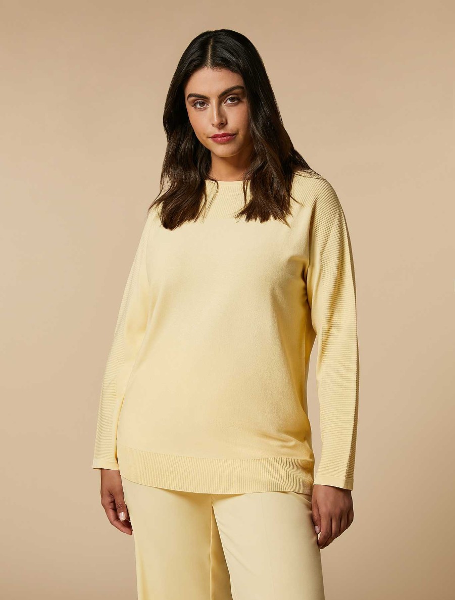 Knitwear | Marina Rinaldi Viscose Yarn Sweater