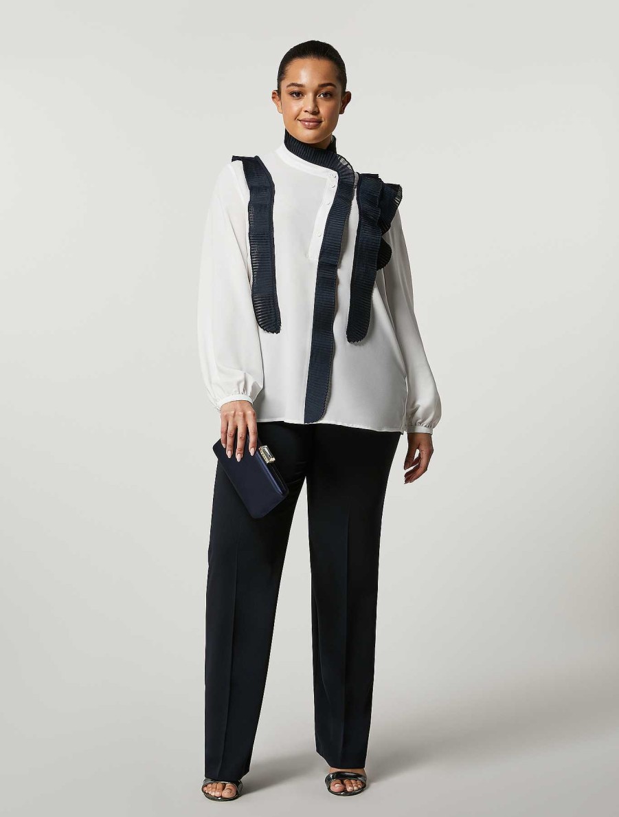 Blouses & Shirts | Marina Rinaldi Fluid Fabric Blouse