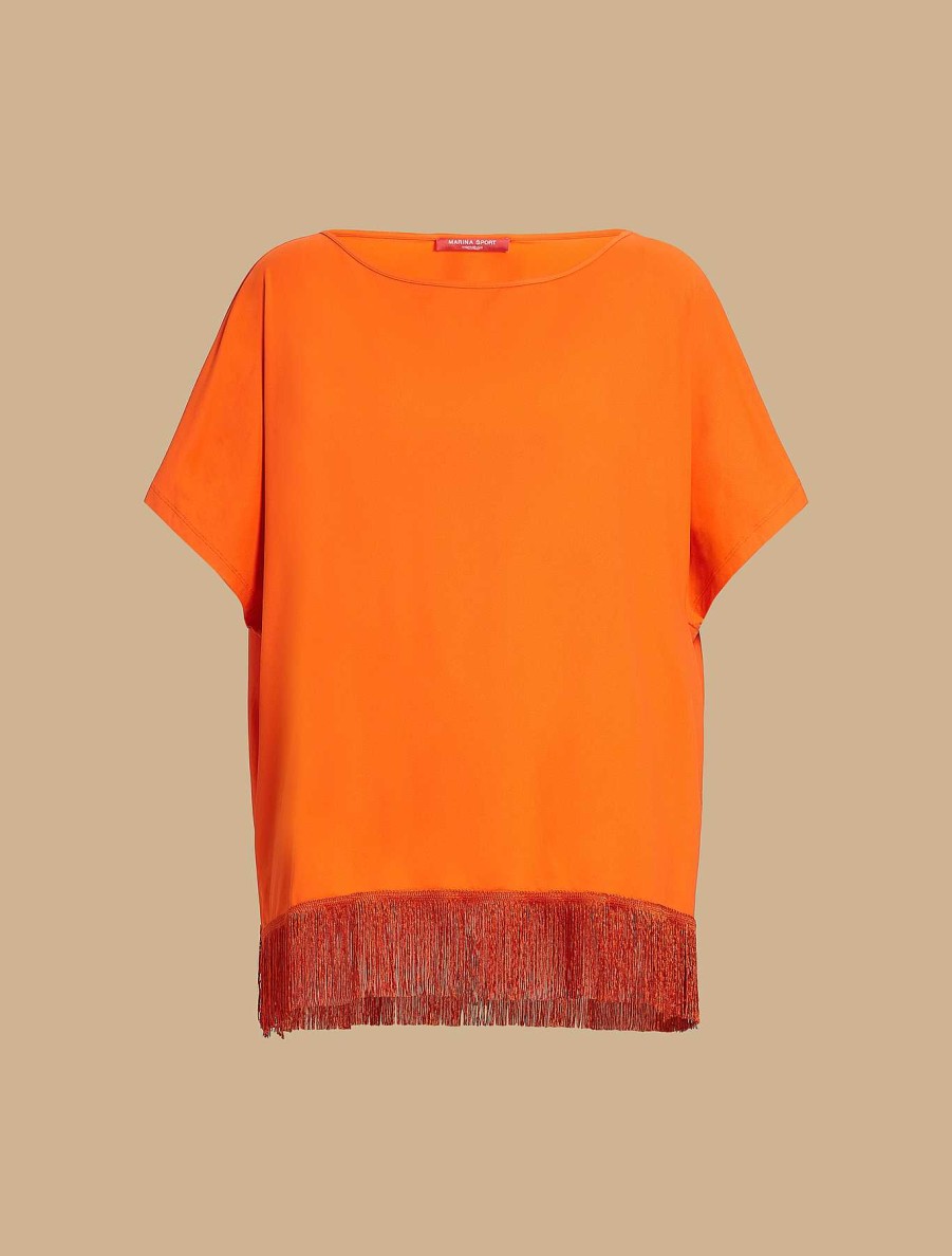 Other Accessories | Marina Rinaldi Jersey Tunic With Fringes