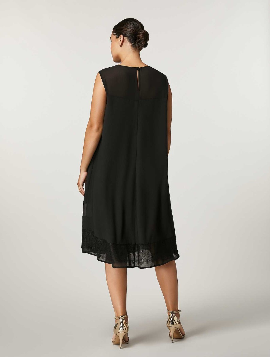 Dresses | Marina Rinaldi Dress With Lace Insert