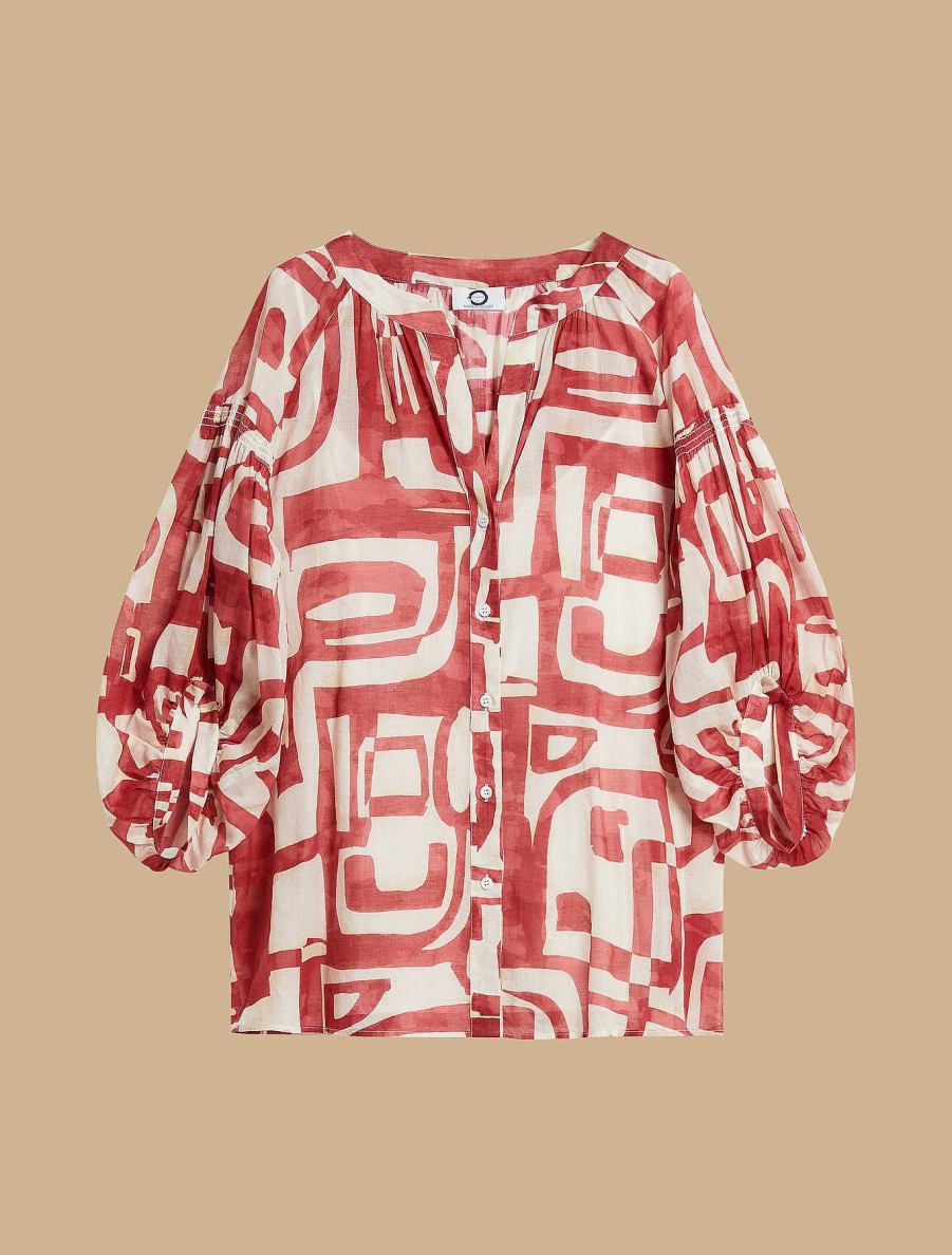 Blouses & Shirts | Marina Rinaldi Cotton Voile Shirt