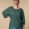 Knitwear | Marina Rinaldi Lurex Yarn Sweater