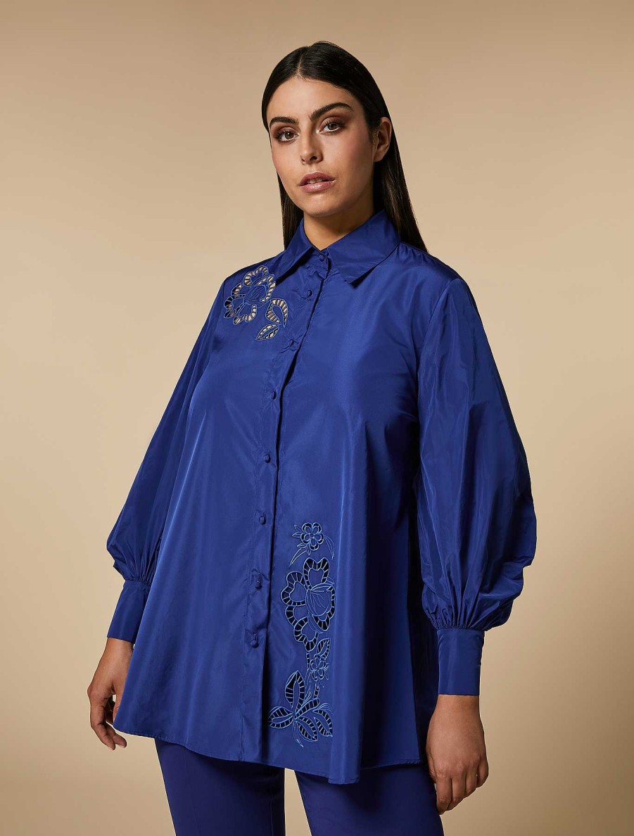 Formalwear | Marina Rinaldi Embroidered Taffeta Tunic