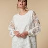 Blouses & Shirts | Marina Rinaldi Embroidered Organza Blouse