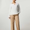 Trousers | Marina Rinaldi Basketweave-Look Palazzo Trousers