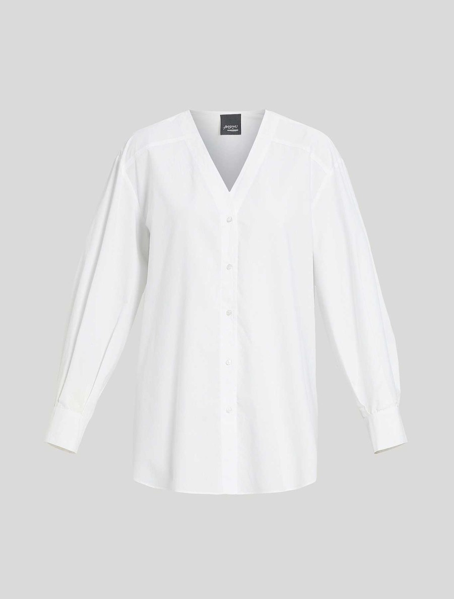 Blouses & Shirts | Marina Rinaldi Cotton Poplin Tunic