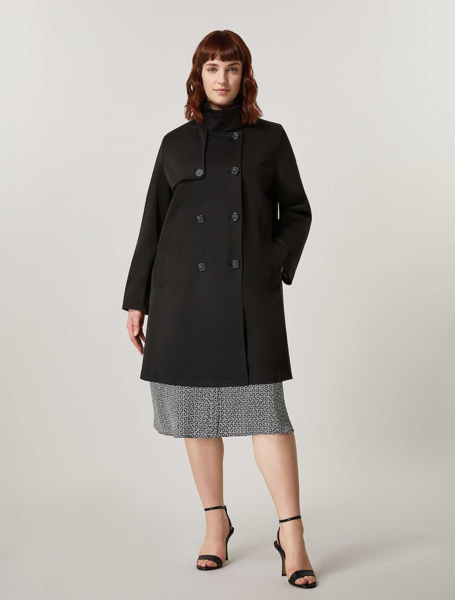 Coats & Trench Coats | Marina Rinaldi Water-Repellent Gabardine Trench Coat