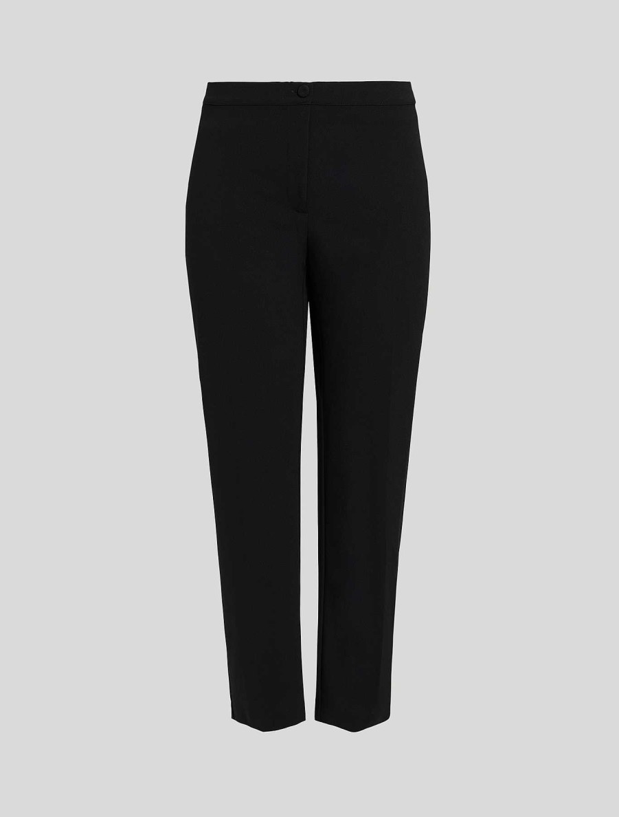 Trousers | Marina Rinaldi Scuba Jersey Slim Trousers