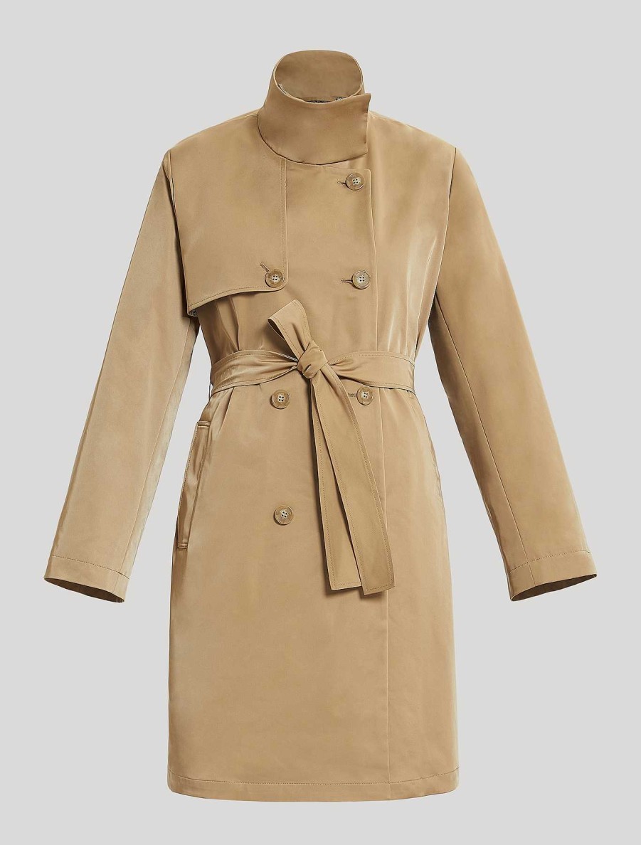 Coats & Trench Coats | Marina Rinaldi Water-Repellent Gabardine Trench Coat