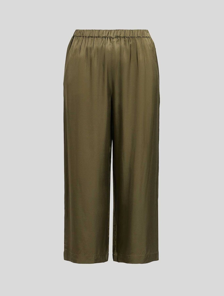 Trousers | Marina Rinaldi Viscose Twill Trousers