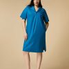 Dresses | Marina Rinaldi Cotton-Poplin Dress