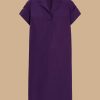 Dresses | Marina Rinaldi Cotton-Poplin Dress