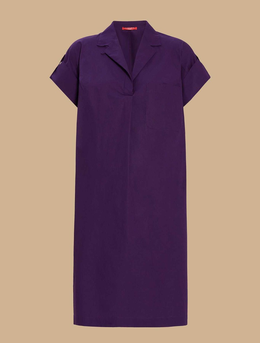 Dresses | Marina Rinaldi Cotton-Poplin Dress