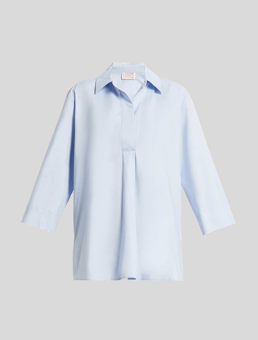 Blouses & Shirts | Marina Rinaldi Cotton Poplin Tunic