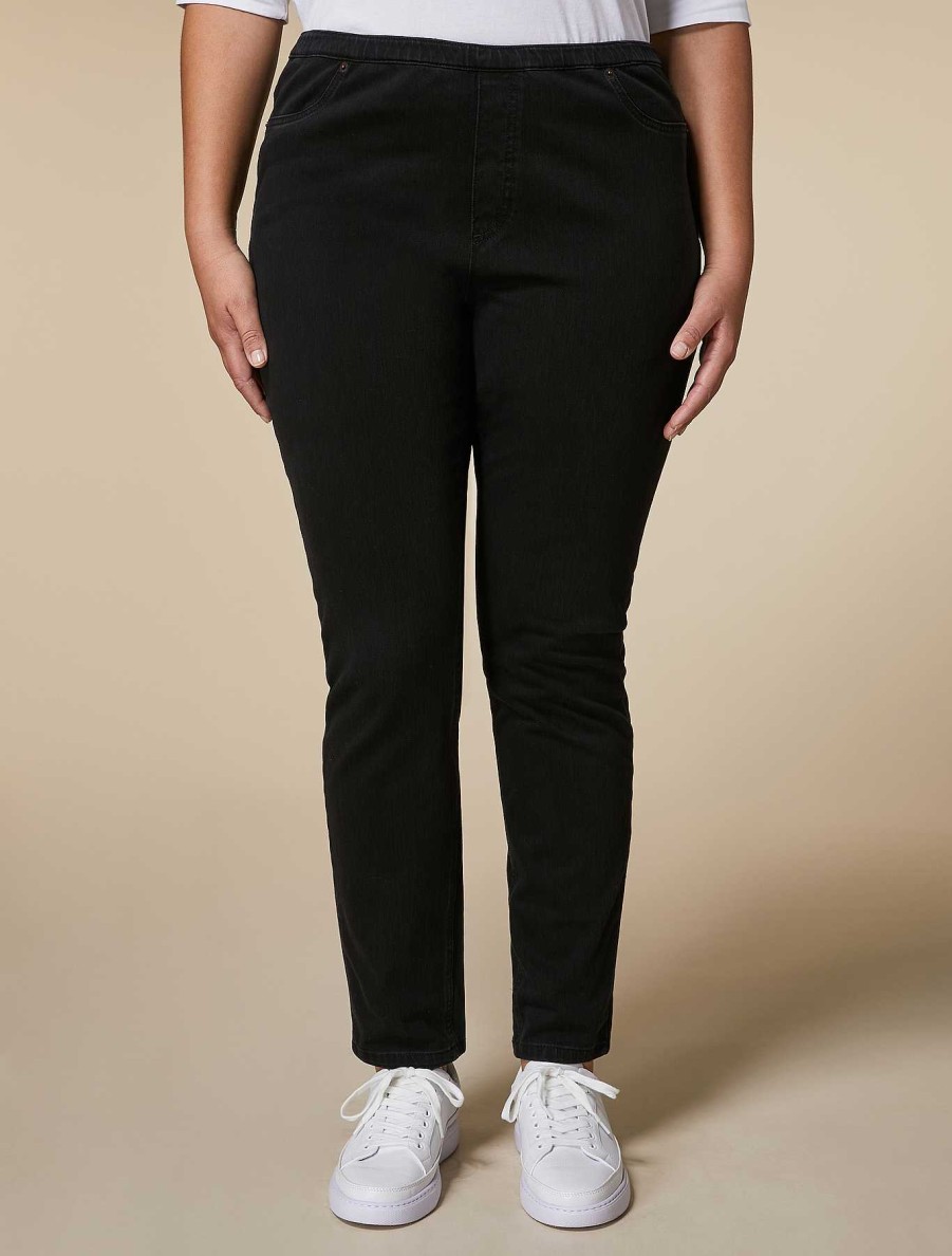 Essential | Marina Rinaldi Leggings-Fit Jersey Denim Jeans