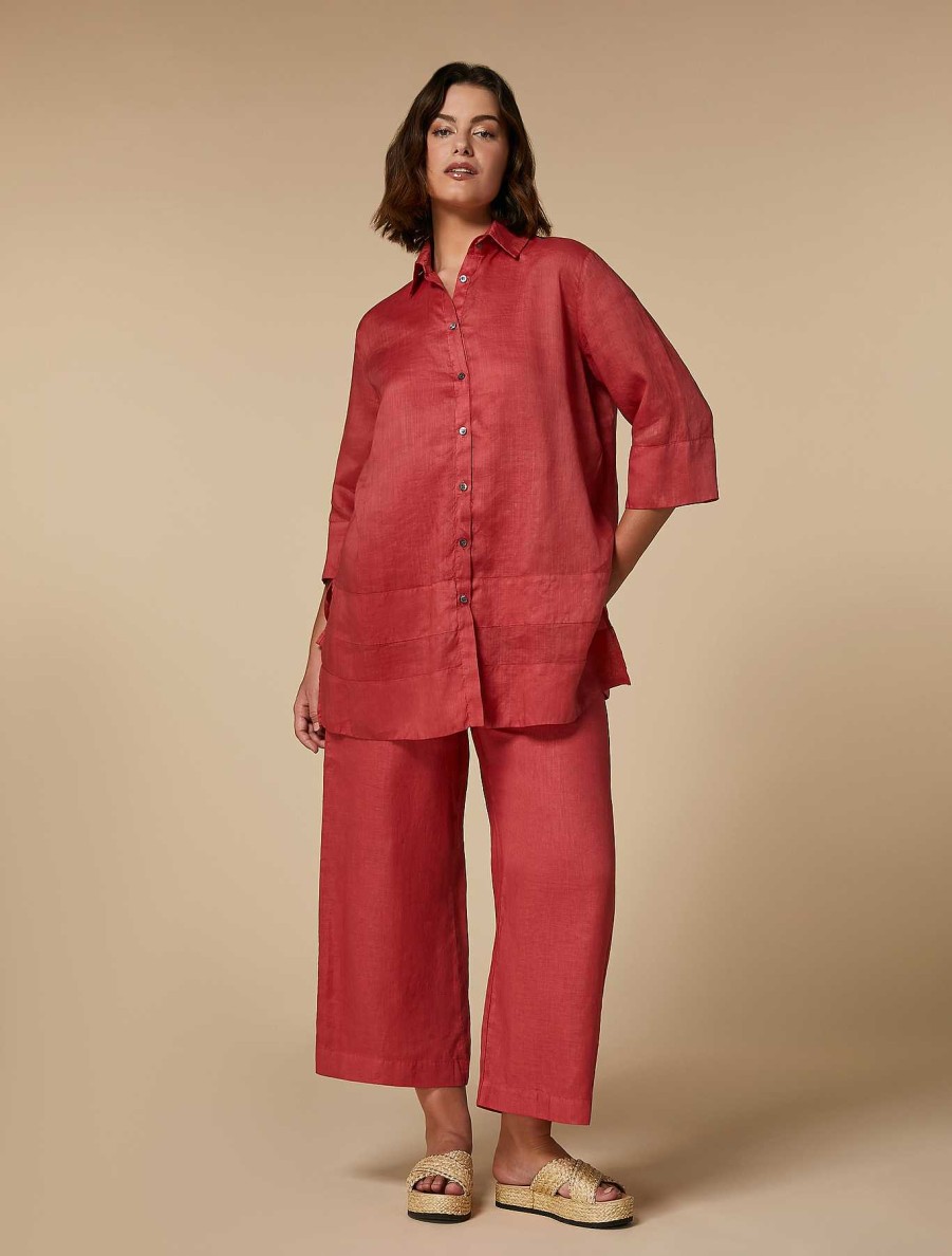 Trousers | Marina Rinaldi Linen Trousers