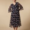 Dresses | Marina Rinaldi Silk Georgette Dress