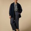 Trousers | Marina Rinaldi Denim-Look Trousers