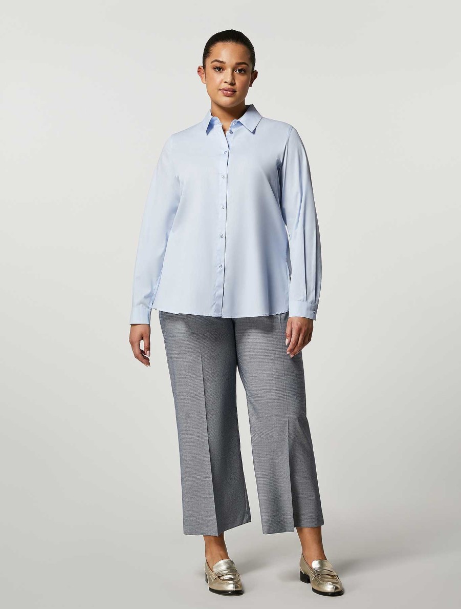 Blouses & Shirts | Marina Rinaldi Cotton Poplin Shirt