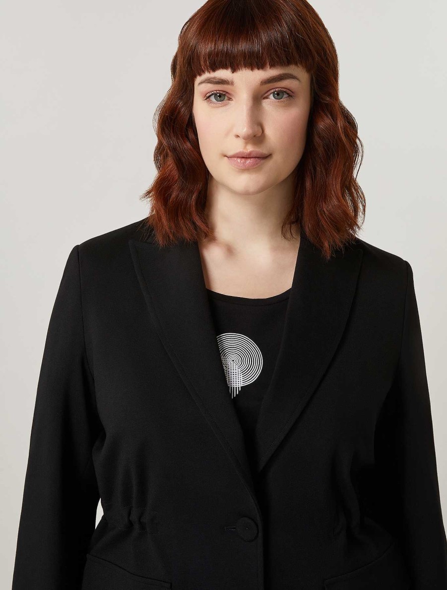 Jacket & Blazers | Marina Rinaldi Viscose Jersey Jacket