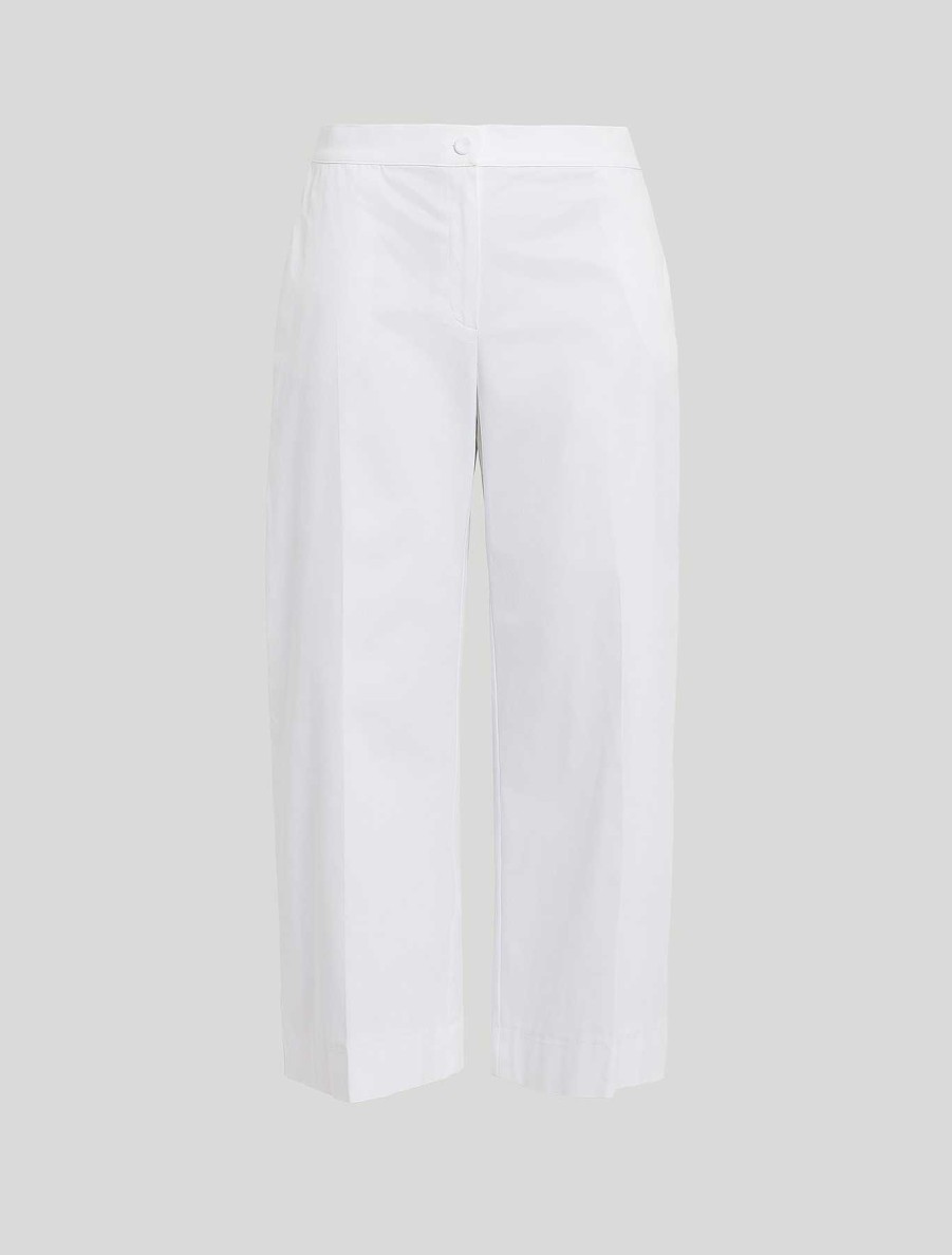 Trousers | Marina Rinaldi Cotton Gabardine Trousers