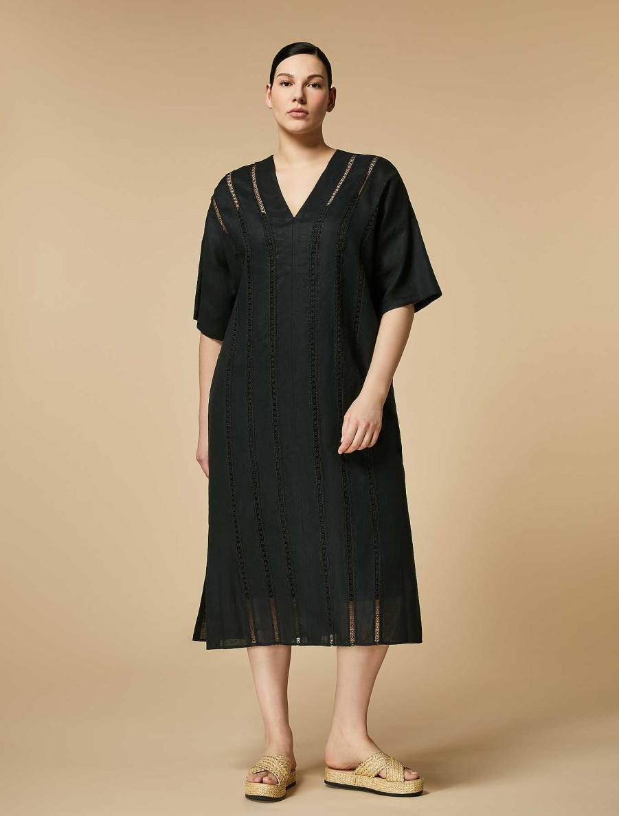 Dresses | Marina Rinaldi Linen Canvas Dress