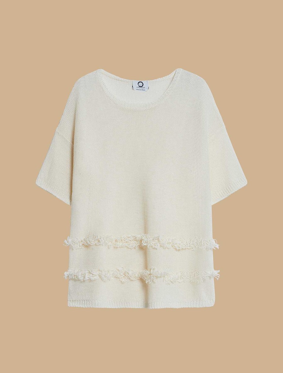 Knitwear | Marina Rinaldi Linen Cordonnet Sweater