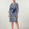 Dresses | Marina Rinaldi Viscose Blend Canvas Dress