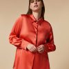 Blouses & Shirts | Marina Rinaldi Satin Shirt