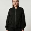 Jacket & Blazers | Marina Rinaldi Jersey Bomber Jacket