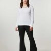 Trousers | Marina Rinaldi Flared Scuba Jersey Trousers