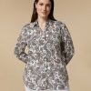 Blouses & Shirts | Marina Rinaldi Printed Muslin Shirt