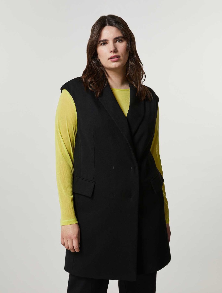 Jacket & Blazers | Marina Rinaldi Viscose Jersey Gilet