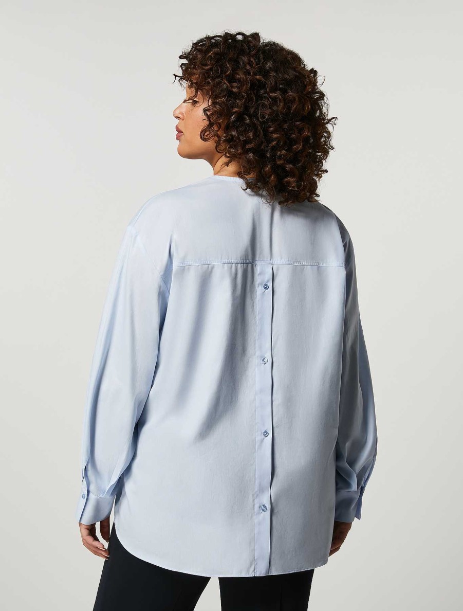 Blouses & Shirts | Marina Rinaldi Cotton Poplin Tunic